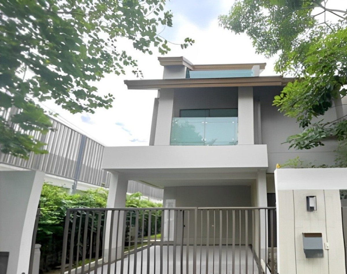 For SaleYothinpattana,CDC : ✅ 3-storey house for sale, Private Nirvana project through Ekkamai-Ramindra, zone behind CDC, clear unique design from Private Nirvana.