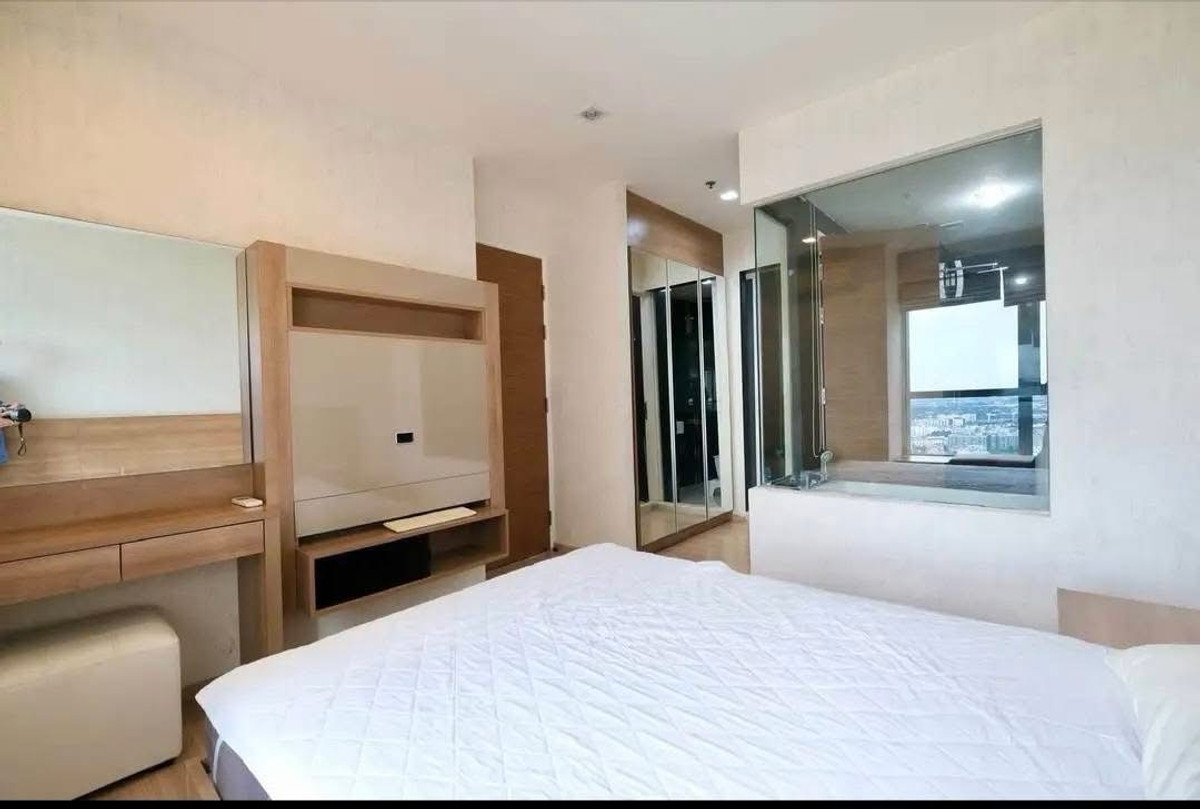 For RentCondoOnnut, Udomsuk : For rent, Rhythm Sukhumvit 50, 31st floor, size 45 sq m, price 22,000 baht, near BTS On Nut.