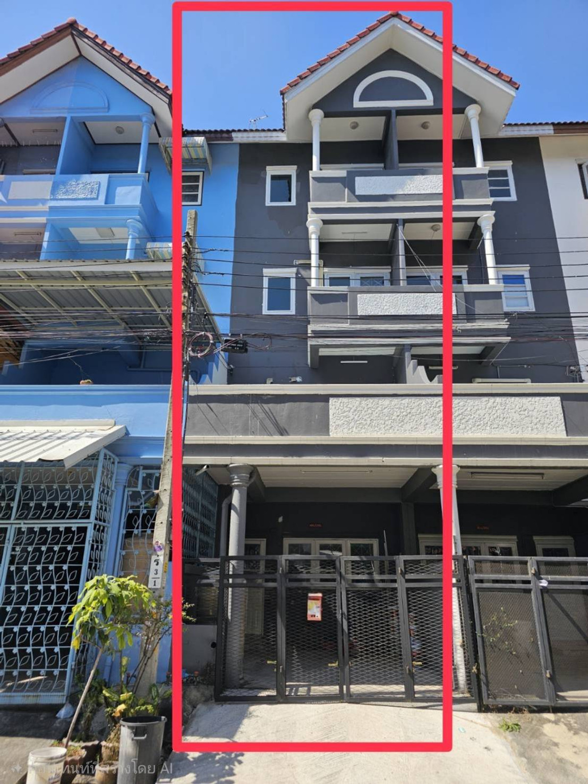 For RentTownhomeRathburana, Suksawat : Townhouse for rent, Wiset Suk Nakhon, Pracha Uthit 72, near Market Place Pracha Uthit, just 5 minutes.