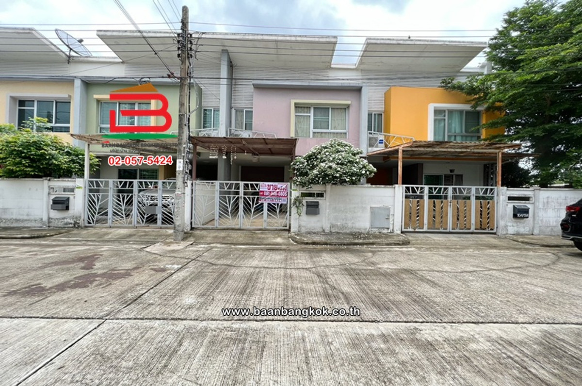 For SaleTownhomeNawamin, Ramindra : Townhome for sale/rent, area 21.3 sq m, I-Design Wongwaen-Ramindra project: I-DESIGN WONGWAEN-RAMINDRA (Soi Liab Khlong Song 8) Bang Chan Subdistrict, Khlong Sam Wa District