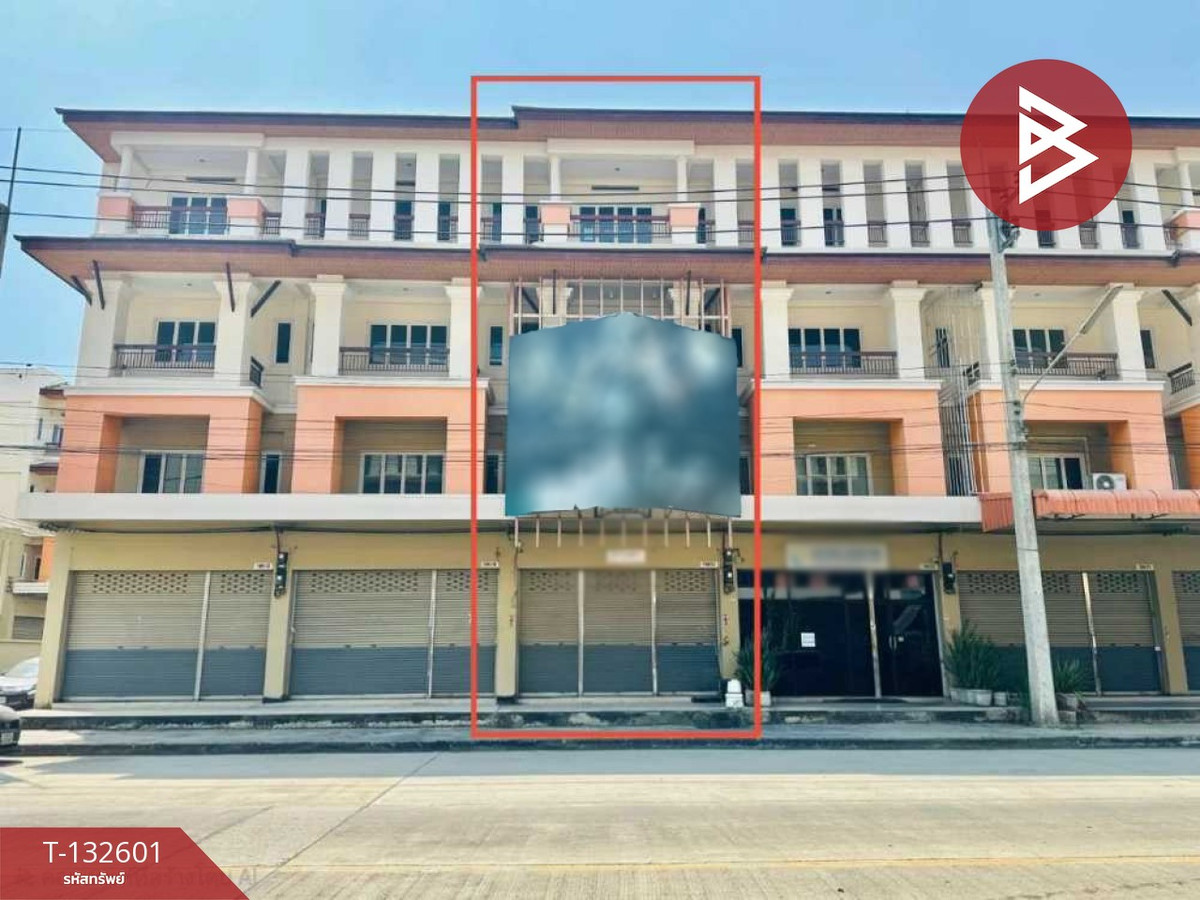 For SaleShop HouseMahachai Samut Sakhon : 4-story commercial building for sale, S.Chai City Project, Samut Sakhon