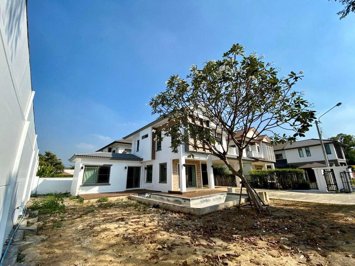 For RentHouseNawamin, Ramindra : For Rent Corner Detached house, Spacious Area 🐶Pet Friendly🐱 at Manthana Lake Watcharapol (Sukapiban 5)📍Near Fashion Island 15 minutes