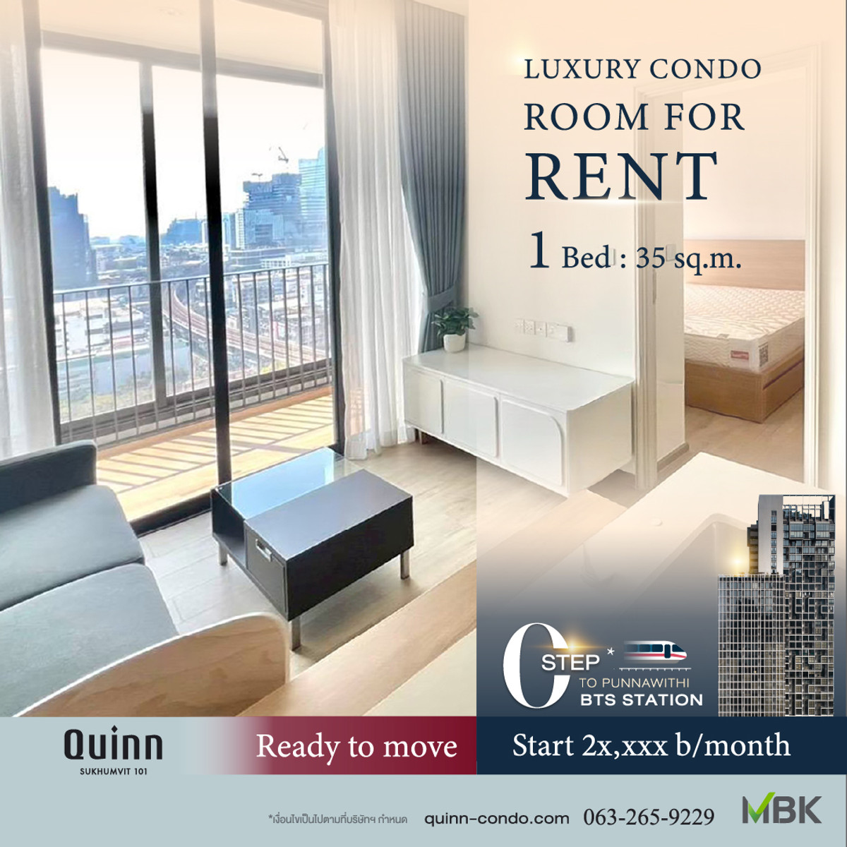 For RentCondoOnnut, Udomsuk : Condo for rent, large room, next to BTS Punnawithi, contact Line ID: @quinn101 Tel.065 715 9067