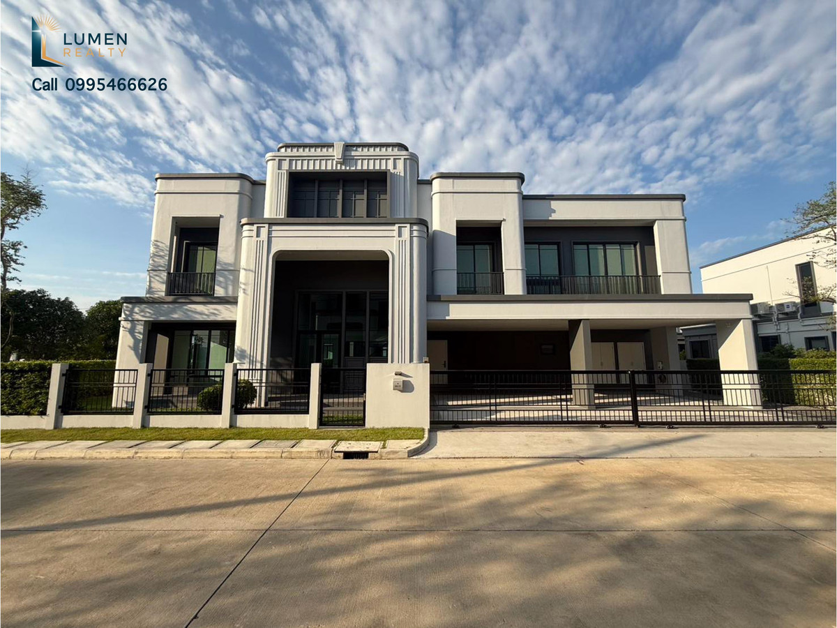 For SaleHouseNawamin, Ramindra : FOR SALE: Setthasiri Wongwaen-Chatuchot | Corner Unit Next to Garden | Largest Model (Rene 04) Selling Price: 26,900,000 THB