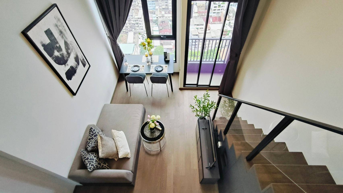 ให้เช่าคอนโดสยาม จุฬา สามย่าน : for rent Park Origin Chula-Samyan // 1b1b Duplex // 24 sq.m