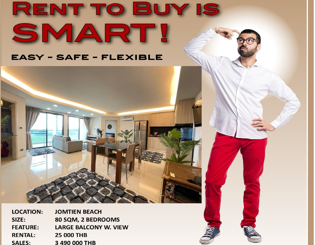 คอนโดพัทยา บางแสน ชลบุรี สัตหีบ : เช่าเพื่อซื้อ/จัดไฟแนนซ์ให้ใครก็ได้!