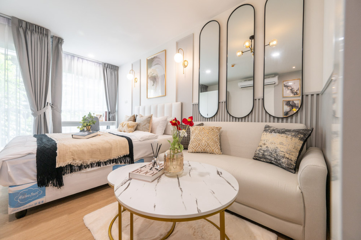 ขายคอนโดเลียบทางด่วนรามอินทรา : ขายคอนโด  วี คอนโด เอกมัย - รามอินทรา ท่าแร้ง เขต บางเขน กรุงเทพ   CX-148038