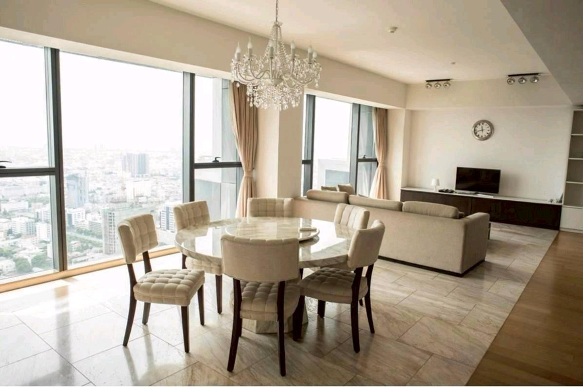 ให้เช่าคอนโดสาทร นราธิวาส : High Floor 🌃 The Met Sathorn • 192 SQ.M • 3Bedrooms 3Bathrooms 