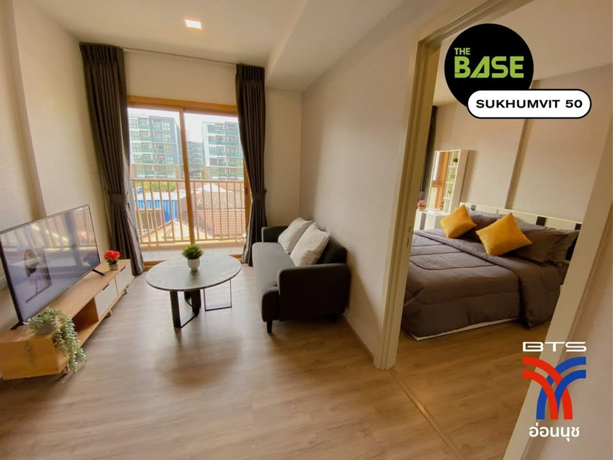For SaleCondoOnnut, Udomsuk : Urgent sale! The BASE Sukhumvit 50, new room, Smart Home, near BTS On Nut, only 3.19 million baht.
