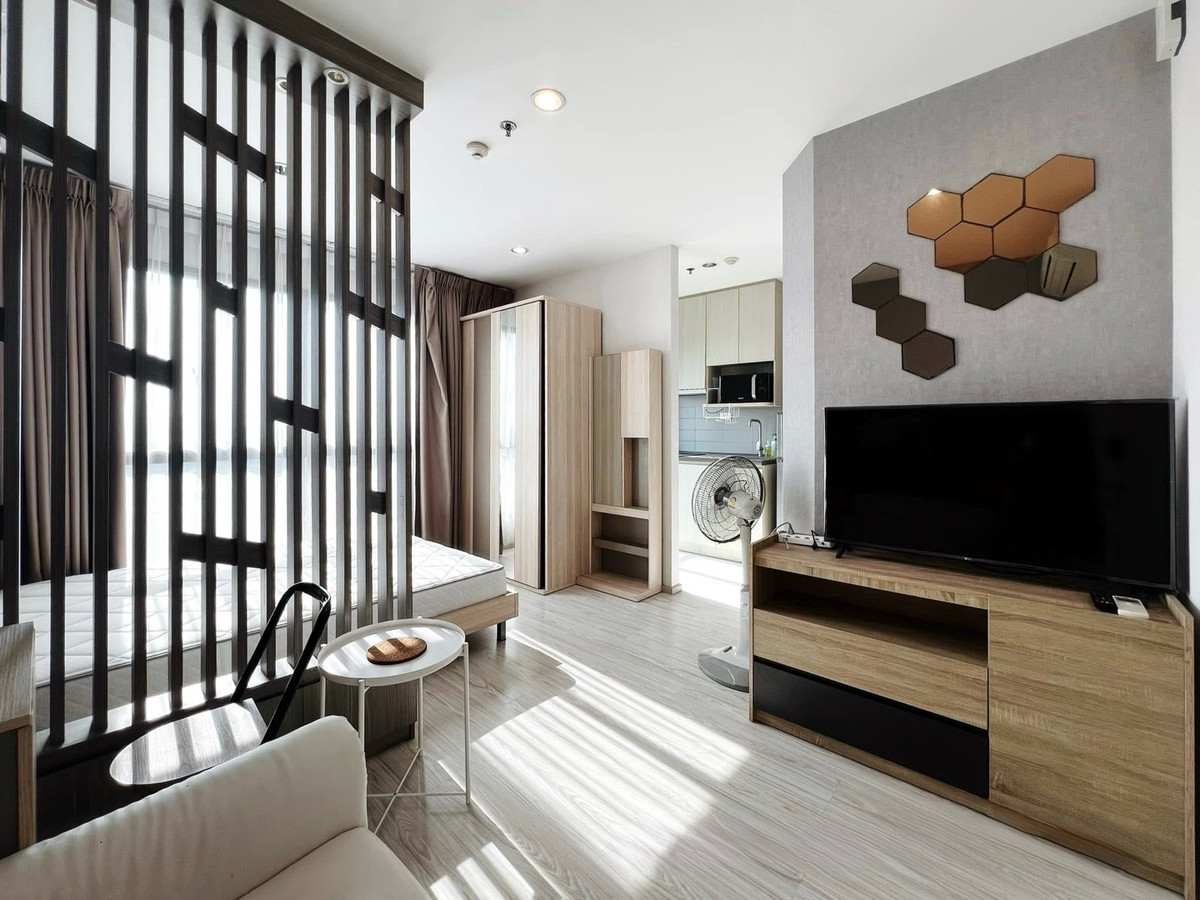 ให้เช่าคอนโดบางนา แบริ่ง ลาซาล : 🔥 [ ให้เช่า ]  - Ideo Mobi Eastgate ห้องสตูดิโอ เฟอร์ครบ พร้อมอยู่ ติด BTS บางนา ใกล้ BITEC เพียง 10,500!! 👍 LC0094