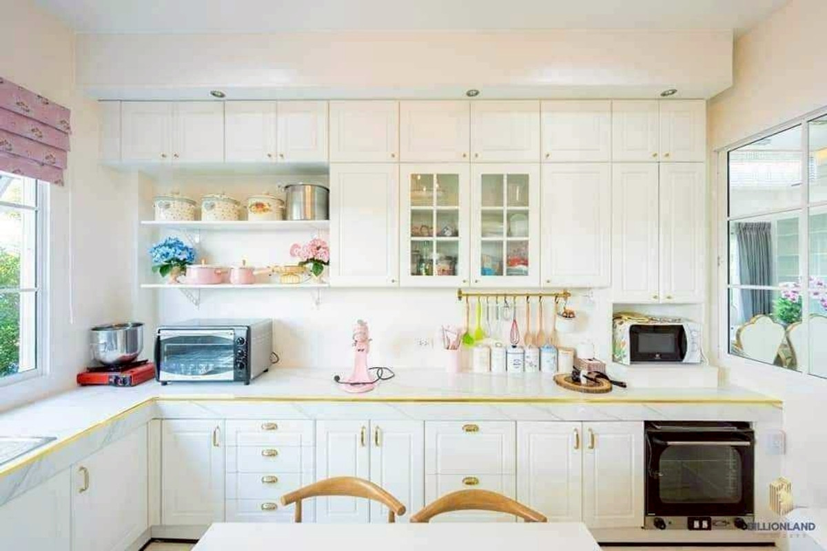 For RentHouseThaphra, Talat Phlu, Wutthakat : LTH14336 – House / Pool Villa for Rent | Ekkachai Lake Ville | Land 286 sq.wah | Usable Area 288 sqm | 4 Beds 3 Baths | Near BTS Wutthakat | 150K/Month | House with swimming pool for rent Ekkachai Lake Ville