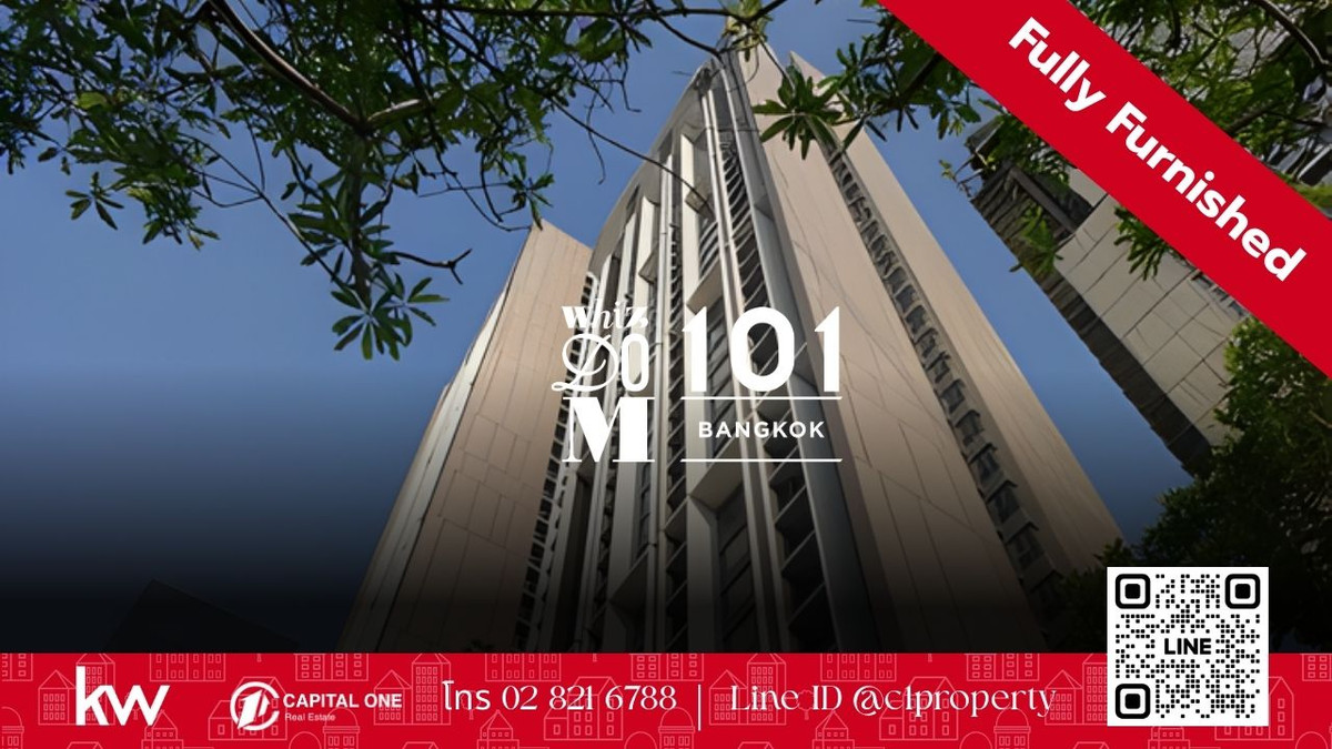 For RentCondoOnnut, Udomsuk : 🏙️ For rent: Whizdom Connect Sukhumvit (Whizdom Connect Sukhumvit) ✨Large room, extra high floor (39th floor)