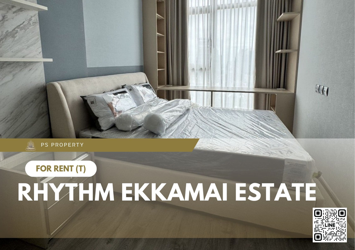 For RentCondoSukhumvit, Asoke, Thonglor : For rent 📍 RHYTHM EKKAMAI ESTATE 📍 Near BTS Ekkamai. Fully furnished with appliances.
