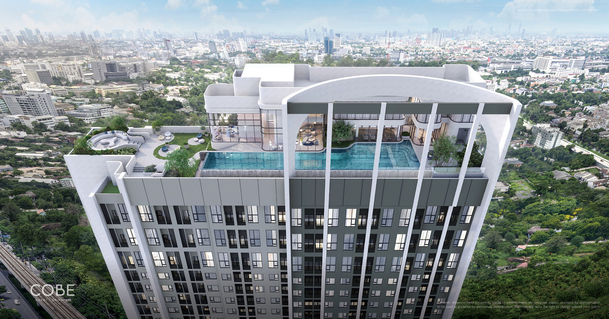For RentCondoKasetsart, Ratchayothin : FOR RENT!! COBE Kaset-Sripatum : STUDIO 16Floor 26.68sqm.