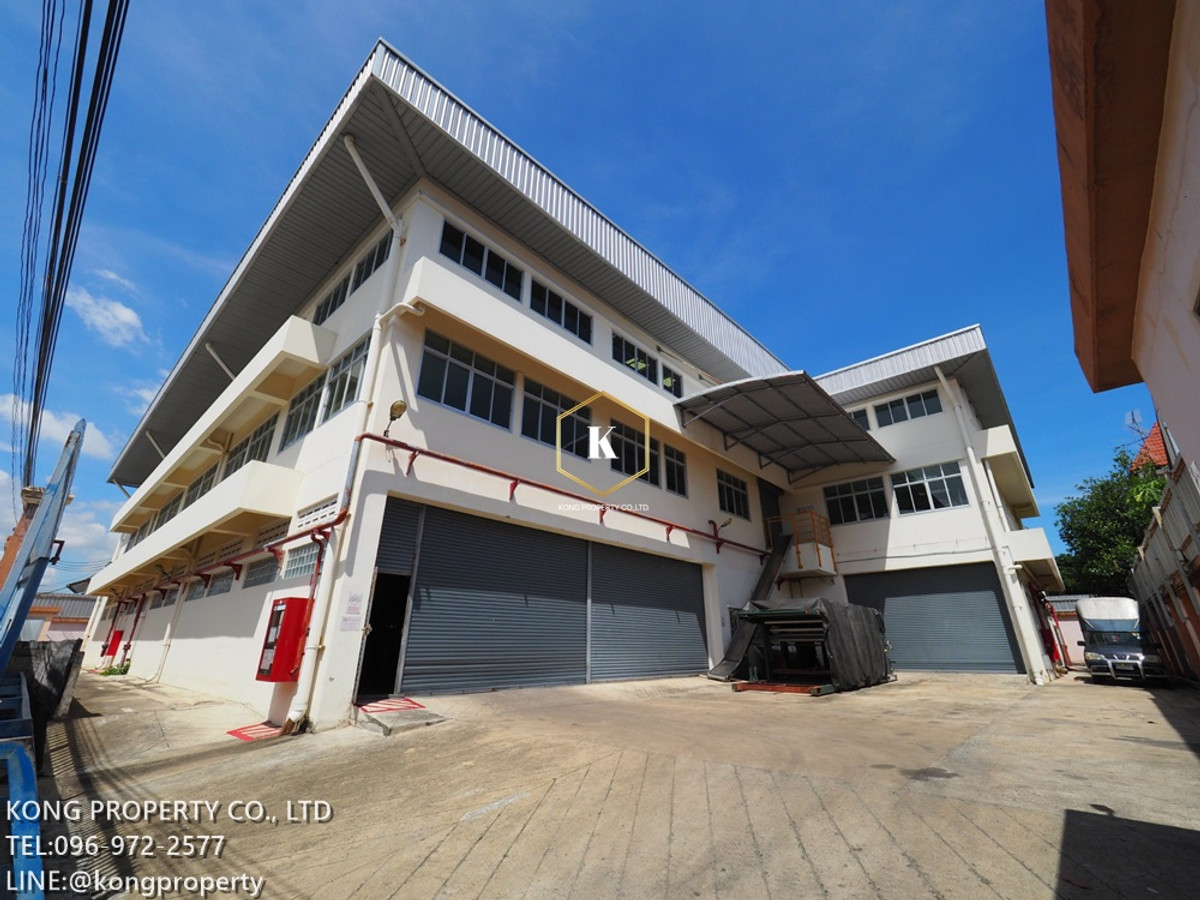 For RentFactoryRathburana, Suksawat : 3-story factory for rent, purple area, Suksawat, Phra Pradaeng, Samut Prakan, area 4,326 sq m.