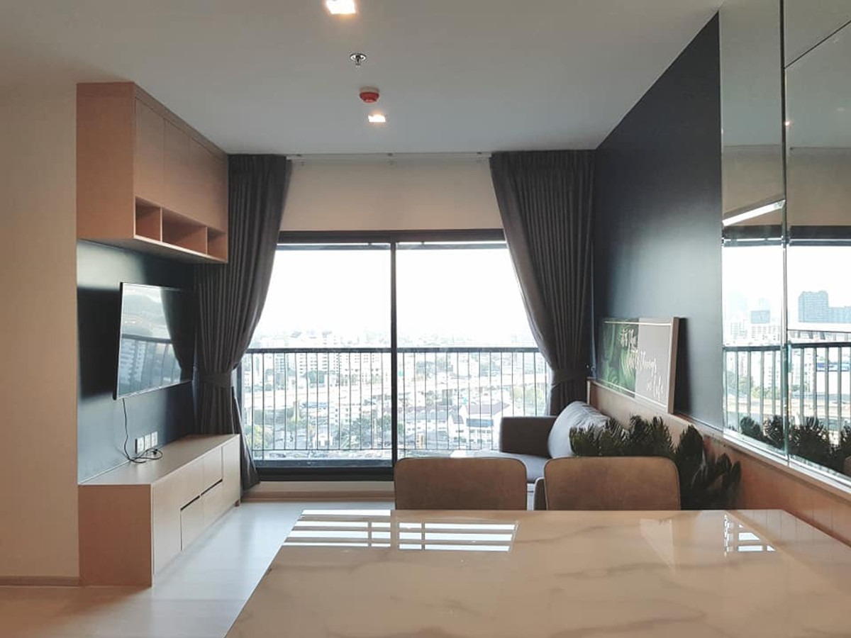 For RentCondoOnnut, Udomsuk : For rent: Life Sukhumvit 48 – corner room, city view, near BTS Phra Khanong, 2 bedrooms, 2 bathrooms • Size 60 sq m., 18th floor, high view, airy, rental price 36,000 baht/month.