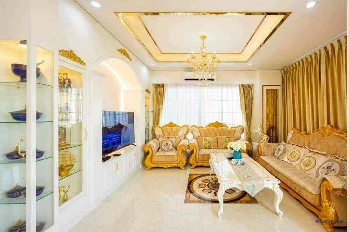 For RentHouseThaphra, Talat Phlu, Wutthakat : LTH14336 – House / Pool Villa for Rent | Ekkachai Lake Ville | Land 286 sq.wah | Usable Area 288 sqm | 4 Beds 3 Baths | Near BTS Wutthakat | 150K/Month | House with swimming pool for rent Ekkachai Lake Ville