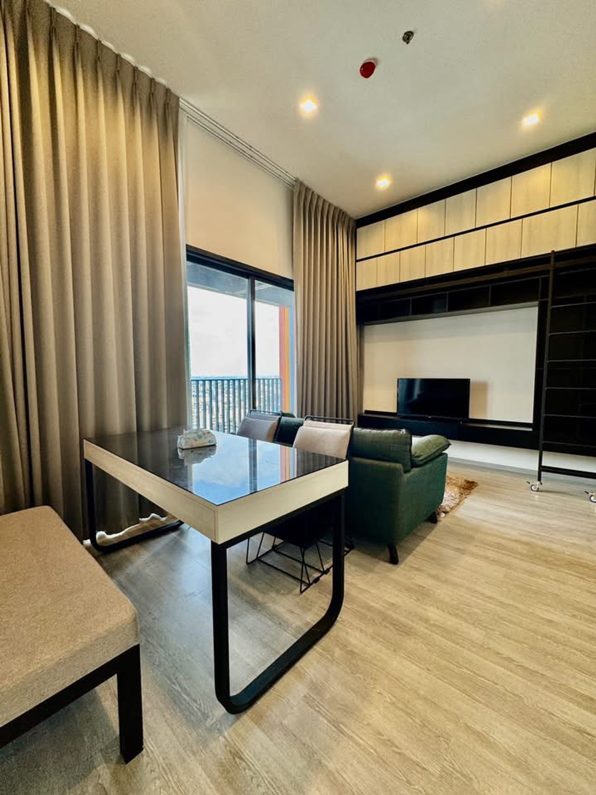 For RentCondoOnnut, Udomsuk : Condo for rent, The Line Sukhumvit 101, near BTS Punnawithi | 1 bedroom, 47 sq m, 16th floor, fully furnished, ready to move in, only 26,000/month.