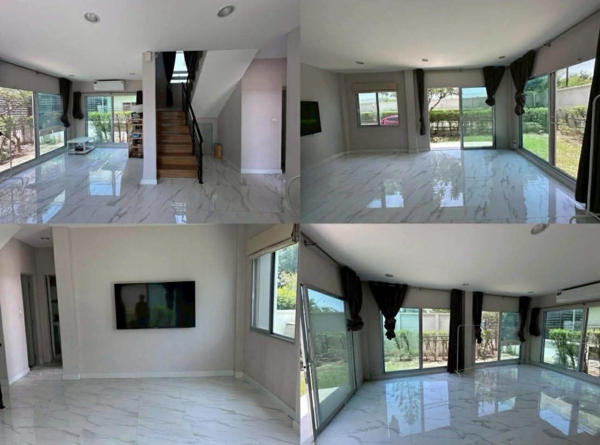 For SaleHouseRama5, Ratchapruek, Bangkruai : Single house for sale Life Bangkok Boulevard Ratchaphruek-Rattanathibet, behind the edge, there are no houses on the opposite side.