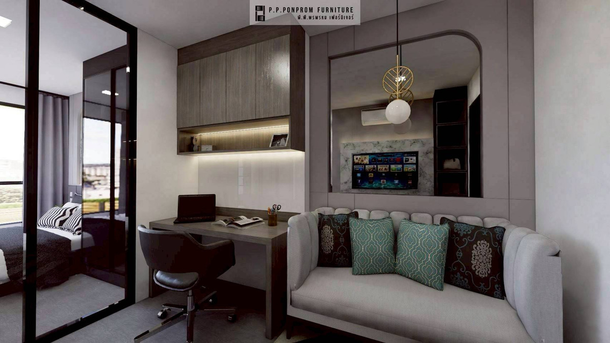 For RentCondoPathum Thani,Rangsit, Thammasat : 🏡 For rent Modiz Avantgarde 14,500฿💖 ✨ 12th floor, separate kitchen, beautifully decorated ✅️ Ready to move in March 69