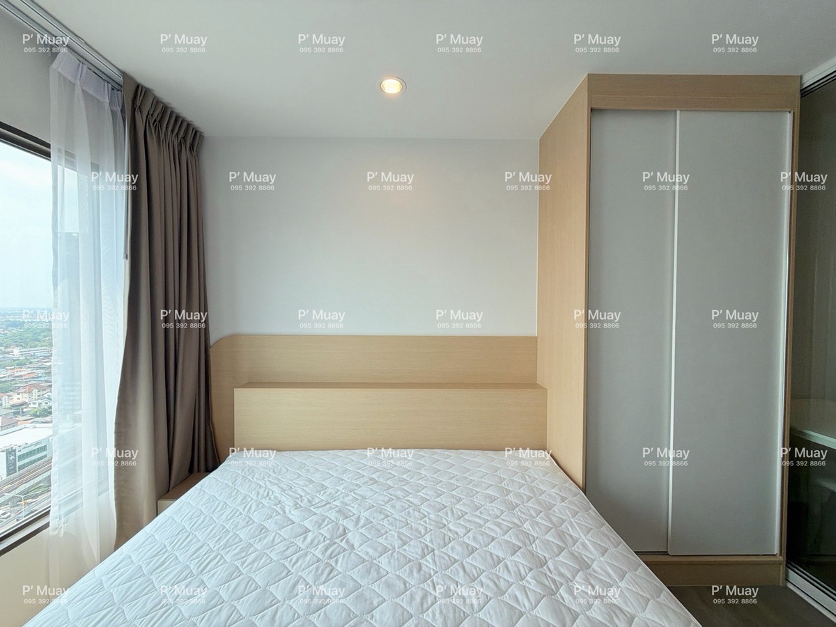 For RentCondoThaphra, Talat Phlu, Wutthakat : For rent, beautiful modern built-in room 🌈 beautiful open view 📍washing machine, front load 8.5 kg ❤️rental price 12,000 baht #Regent Home Wutthakat