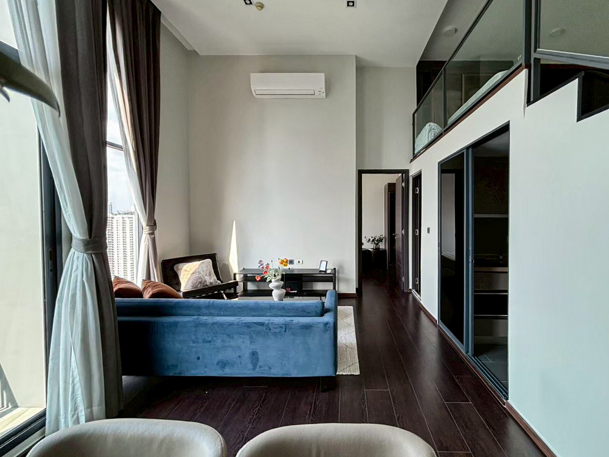 For RentCondoSukhumvit, Asoke, Thonglor : Condo for rent C Ekkamai Condo 2 Bed Loft, 41st floor, fully furnished, ready to move in, doesnt block the view.