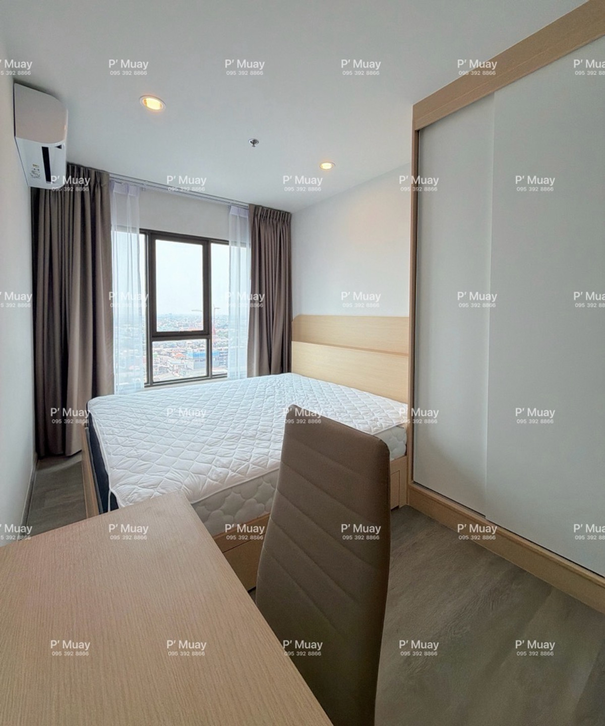 For RentCondoThaphra, Talat Phlu, Wutthakat : For rent, beautiful modern built-in room 🌈 beautiful open view 📍washing machine, front load 8.5 kg ❤️rental price 12,000 baht #Regent Home Wutthakat