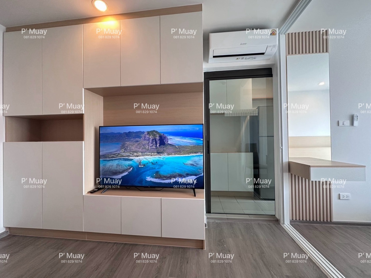 For RentCondoThaphra, Talat Phlu, Wutthakat : For rent, beautiful modern built-in room 🌈 beautiful open view 📍washing machine, front load 8.5 kg ❤️rental price 12,000 baht #Regent Home Wutthakat