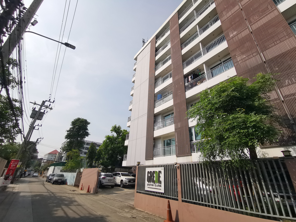 For RentCondoRatchadapisek, Huaikwang, Suttisan : Condo for rent, beautiful, good condition, Grene Suthisan Condo, corner room, good view, size 47 sq m., 1 bedroom, 1 bathroom, 2 balconies, 1 kitchen, Grene Sutthisan Condo, Huai Khwang.