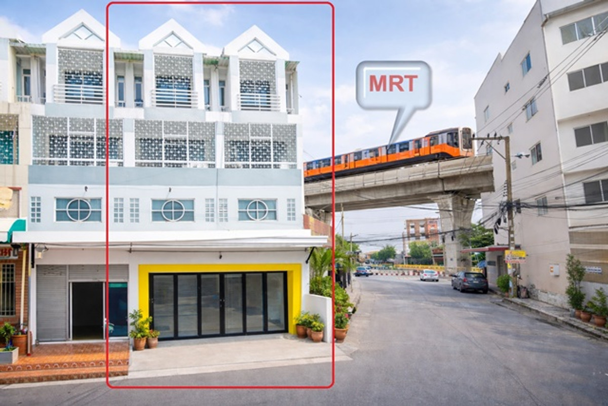 For RentShop HouseNawamin, Ramindra : MinBuri MRT Kaset Ramkhamhaeng 200m. 10air-con large home office for rent 3-story commercial buildin