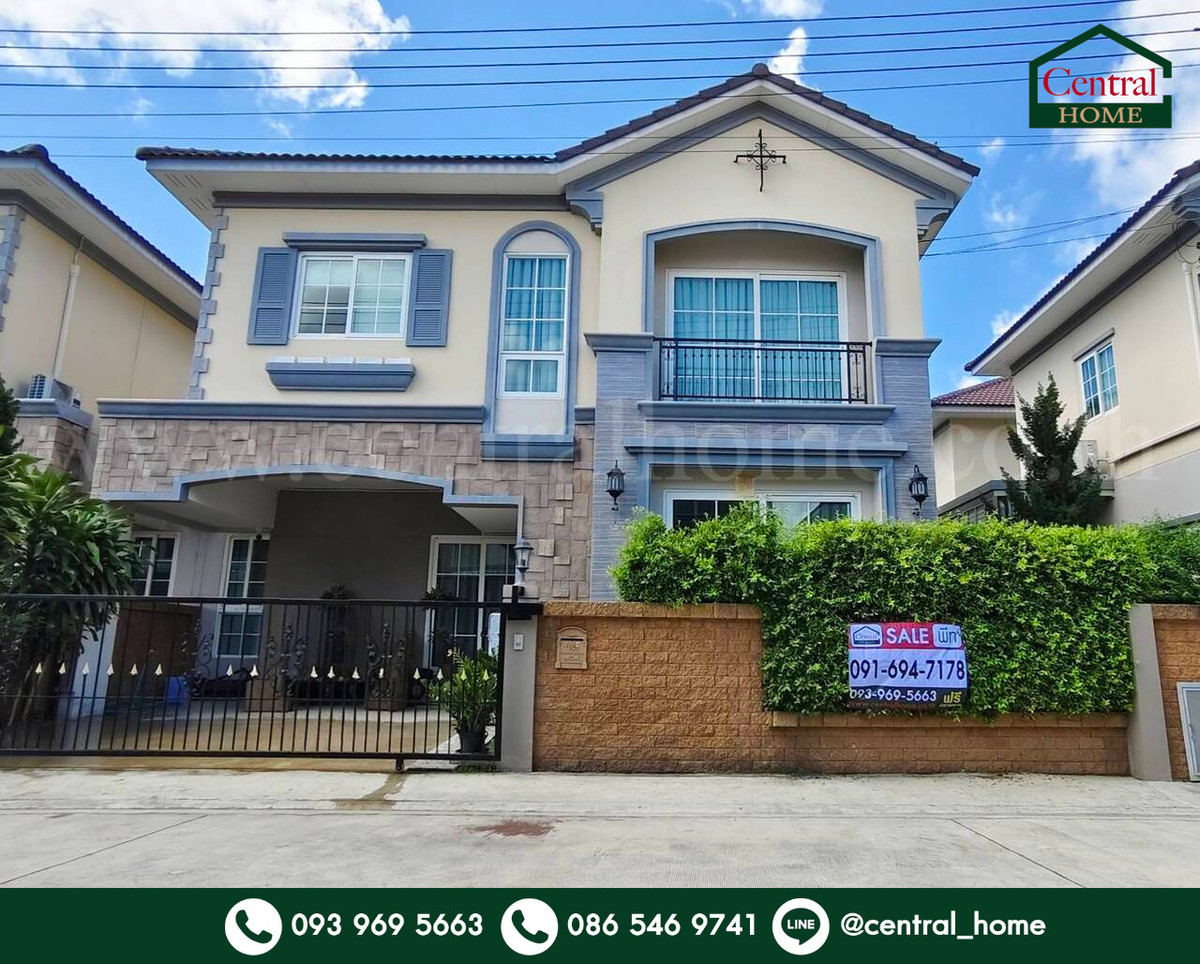 For SaleHouseMahachai Samut Sakhon : Single house Golden Neo 3 Rama 2, Soi Phanthai Norasing.