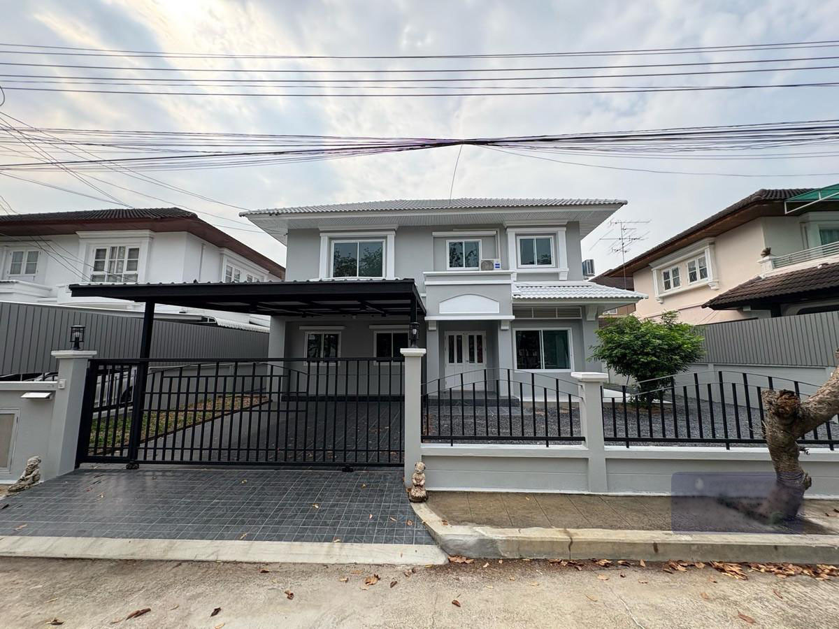 ให้เช่าบ้านมีนบุรี-ร่มเกล้า : บ้าน 2 ชั้น พร้อมเฟอร์นิเจอร์ ตกแต่งสวยงาม ให้เช่า ย่านรามคำแหง-มีนบุรี ใกล้โรงพยาบาลรามคำแหง 2 เพียง 1.7 กม.