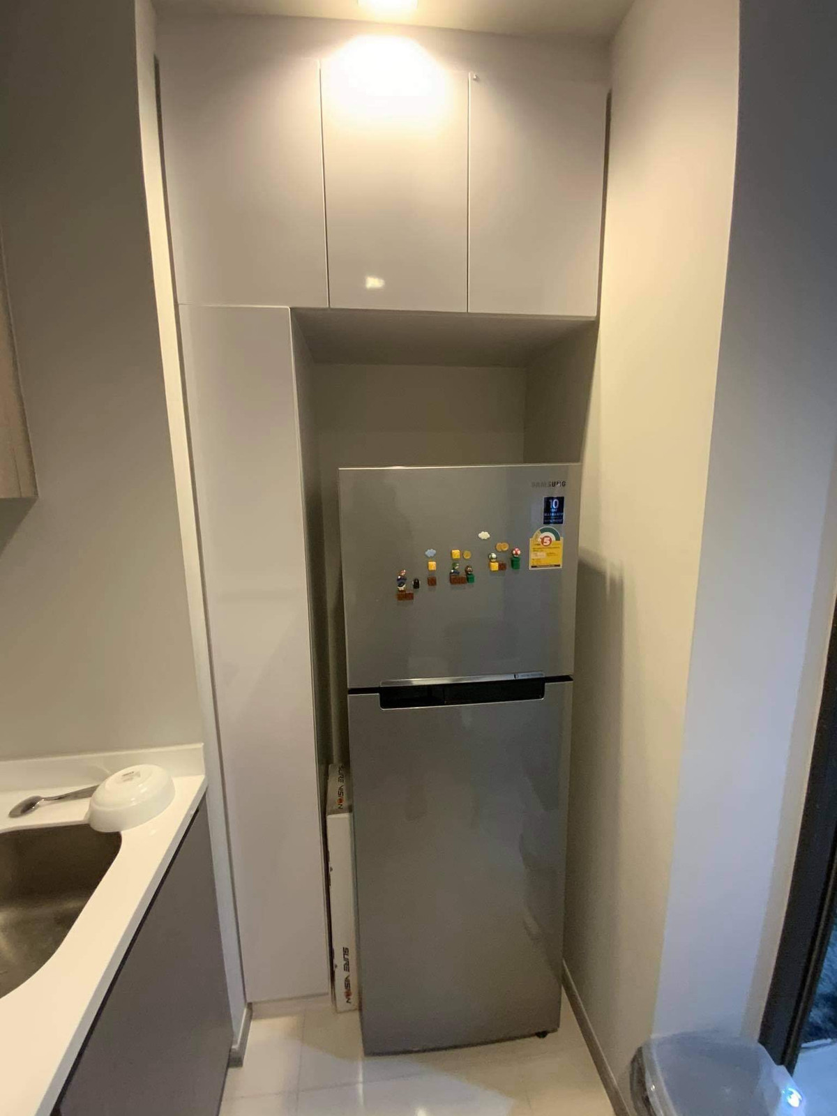 ให้เช่าคอนโดพระราม 9 เพชรบุรีตัดใหม่ RCA : 👑 Life Asoke - Rama9 | 2Bedroom (เตียง5ฟุต ทั้งสองห้อง) 1Bathroom | 36 sq.m. ครัวปิด 