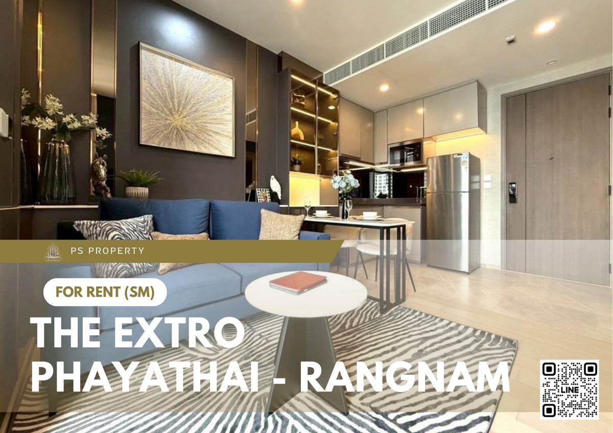For RentCondoRatchathewi,Phayathai : For rent 📍 THE EXTRO Phayathai - Rangnam 📍 Fully furnished with appliances. Near BTS Victory Monument.