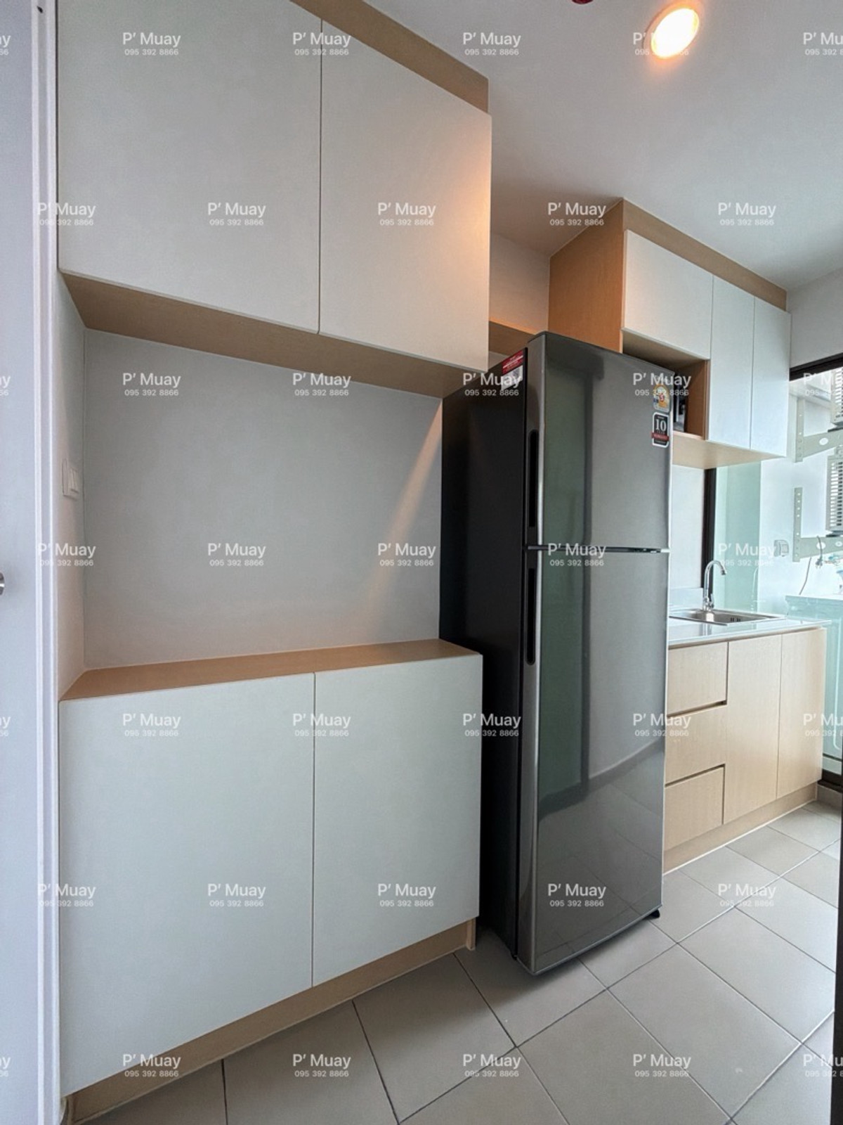 For RentCondoThaphra, Talat Phlu, Wutthakat : For rent, beautiful modern built-in room 🌈 beautiful open view 📍washing machine, front load 8.5 kg ❤️rental price 12,000 baht #Regent Home Wutthakat