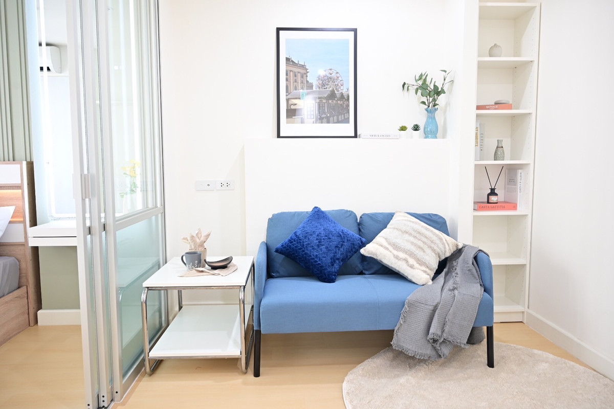 For SaleCondoOnnut, Udomsuk : Urgent sale! 📍 Lumpini Ville On Nut 46 📍 Fully furnished and equipped with appliances. Near MRT Srinuch.