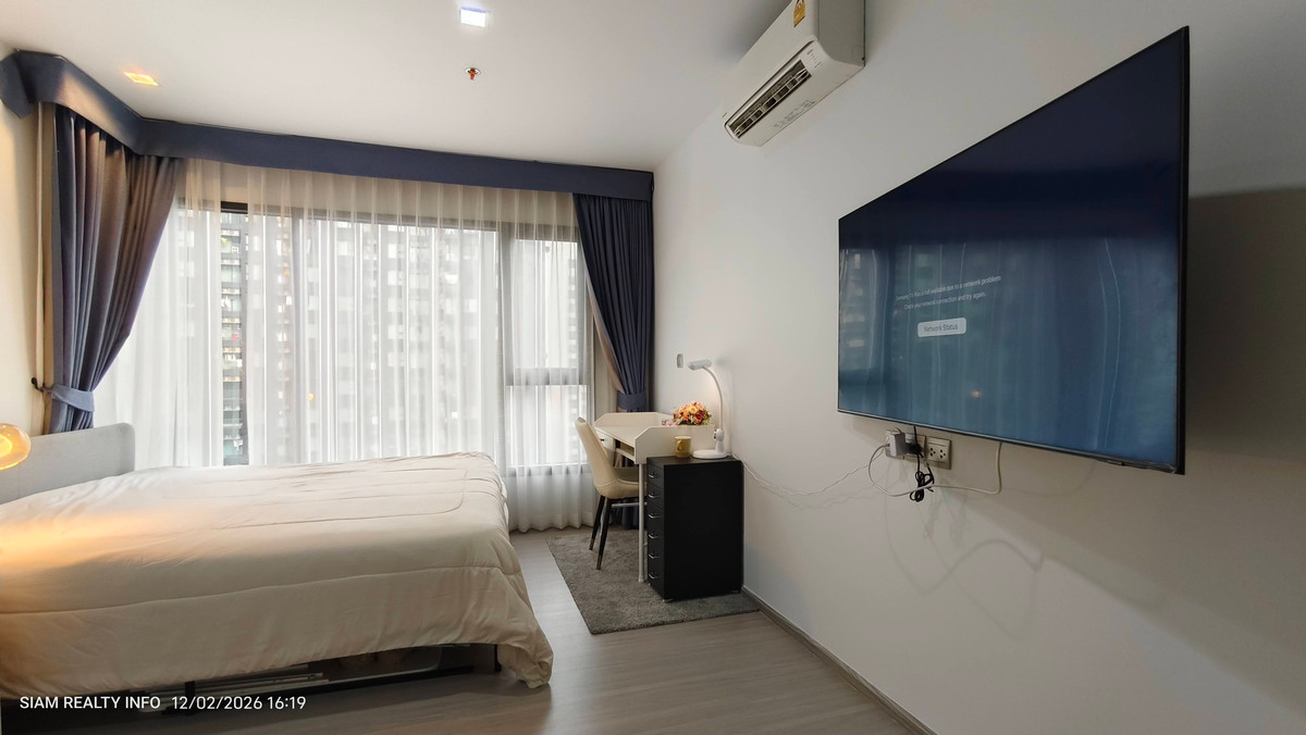 For RentCondoRama9, Petchburi, RCA : (Short term) LIFE ASOKE HYPE 2 Bedroom (6 FT Bed, Sofa Bed)🌸near MRT Rama 9 for Rent Condo RAMA 9