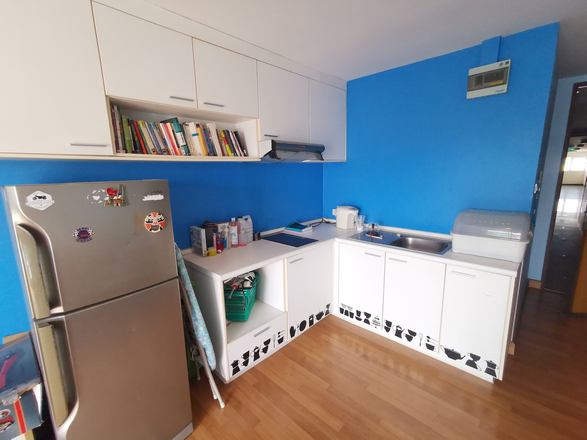 For RentCondoRatchadapisek, Huaikwang, Suttisan : Condo for rent, beautiful, good condition, Grene Suthisan Condo, corner room, good view, size 47 sq m., 1 bedroom, 1 bathroom, 2 balconies, 1 kitchen, Grene Sutthisan Condo, Huai Khwang.