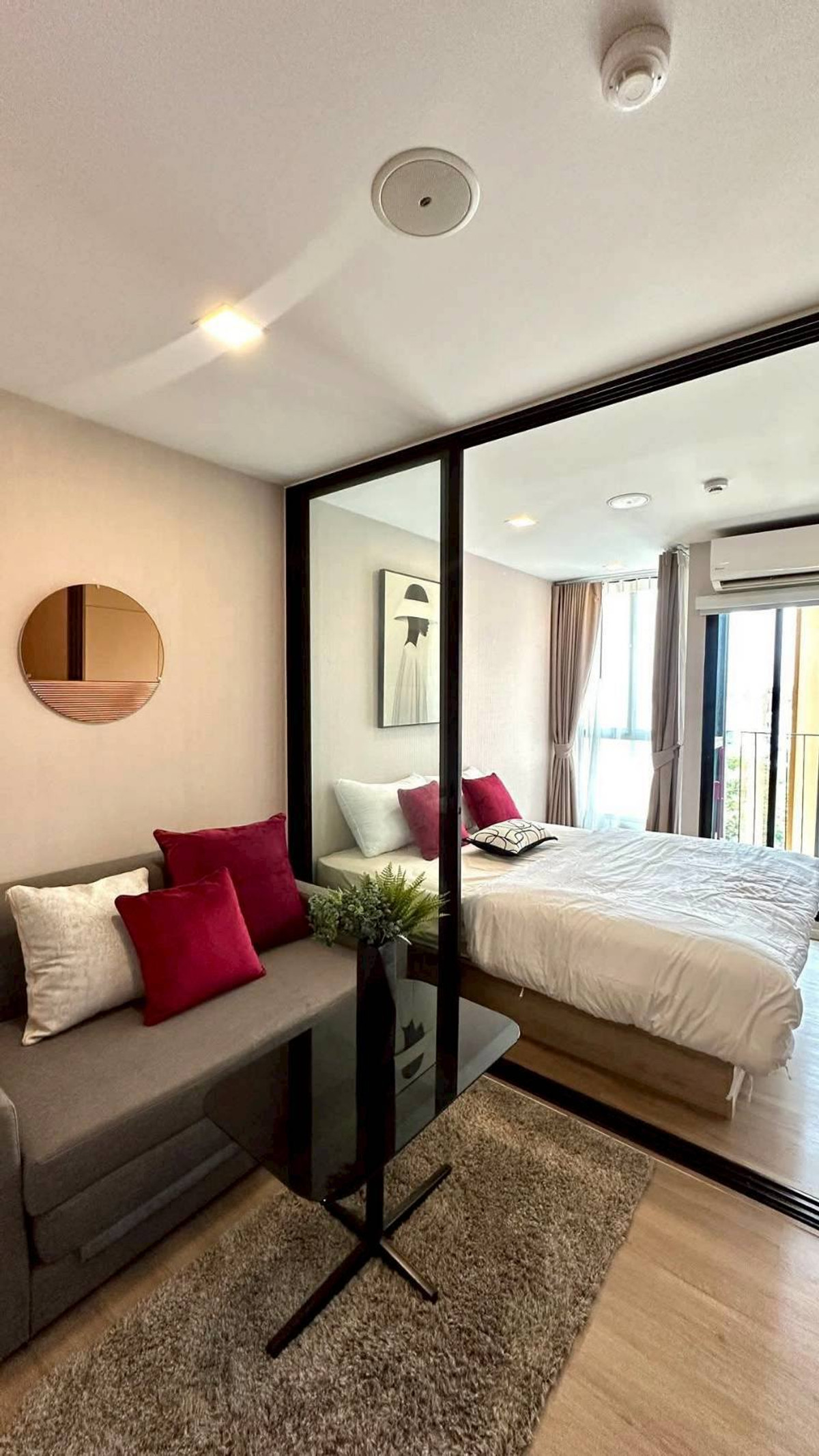 For RentCondoRatchadapisek, Huaikwang, Suttisan : For Rent: Atmoz Ratchada-Huai Khwang, 1 bedroom, 1 bathroom, beautiful room, fully furnished. Ready to move in