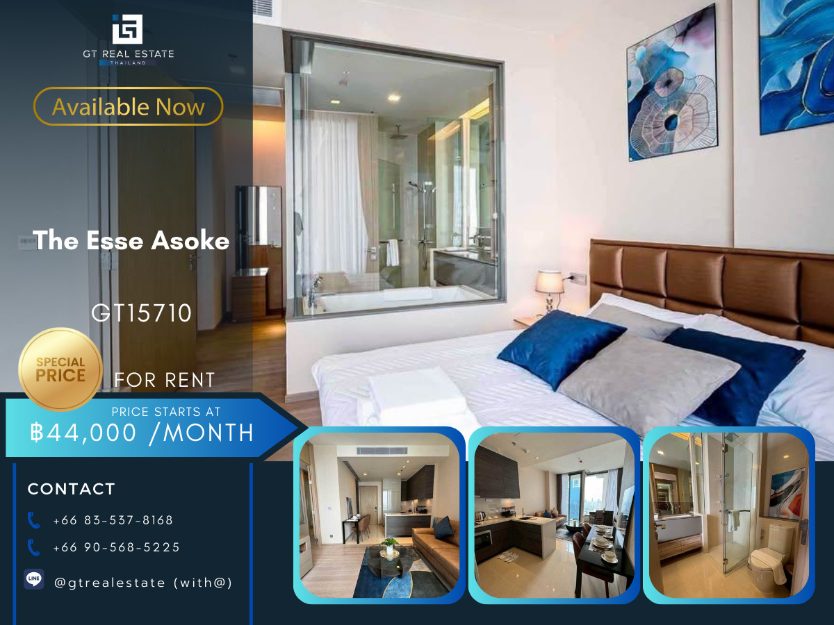 ให้เช่าคอนโดสุขุมวิท อโศก ทองหล่อ : 🌆 GT15710 | The Esse Asoke Prime CBD Condominium