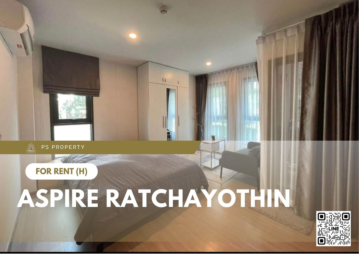 For RentCondoKasetsart, Ratchayothin : For rent 📍 Aspire Ratchayothin 📍 Fully furnished with appliances. Near BTS Ratchayothin.