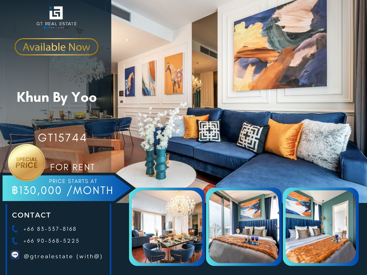 ให้เช่าคอนโดสุขุมวิท อโศก ทองหล่อ : ✨ GT15744 | Khun By Yoo by Sansiri Prime Location Condominium