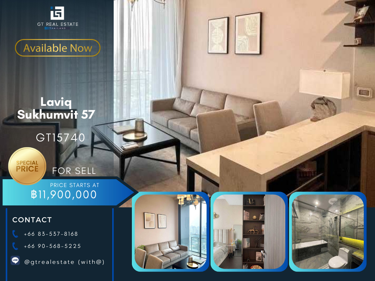 For SaleCondoSukhumvit, Asoke, Thonglor : 🌆 GT15740 | Laviq Sukhumvit 57 CBD Condominium |  Thonglor |  Sale