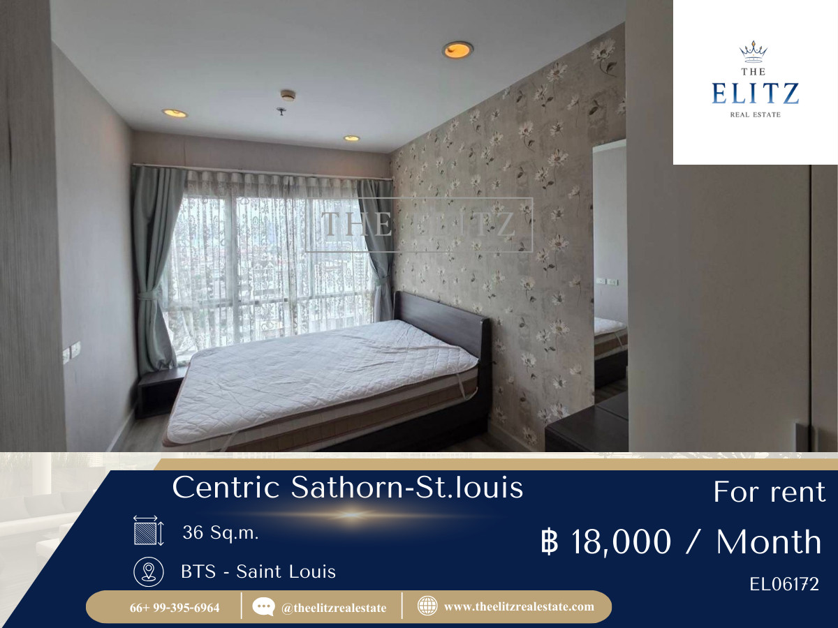 For RentCondoSathorn, Narathiwat : ✨ Happiness in the heart of Sathorn, Centric Sathorn-St. Louis, quiet room, private, juristic person takes excellent care 🎉