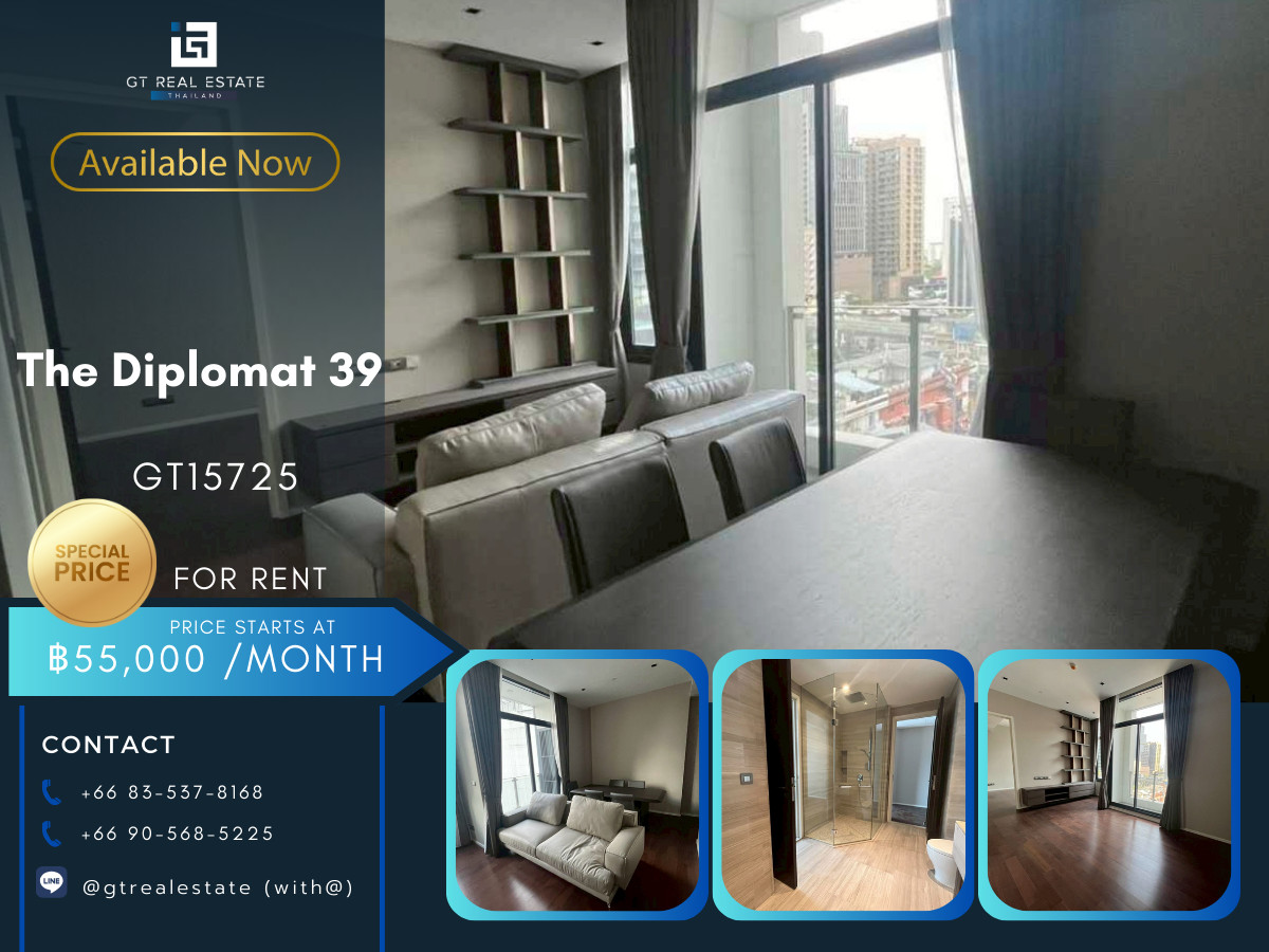CondoSukhumvit, Asoke, Thonglor : 🌆 GT15725 | The Diplomat 39 City View in the heart of Phrom Phong.