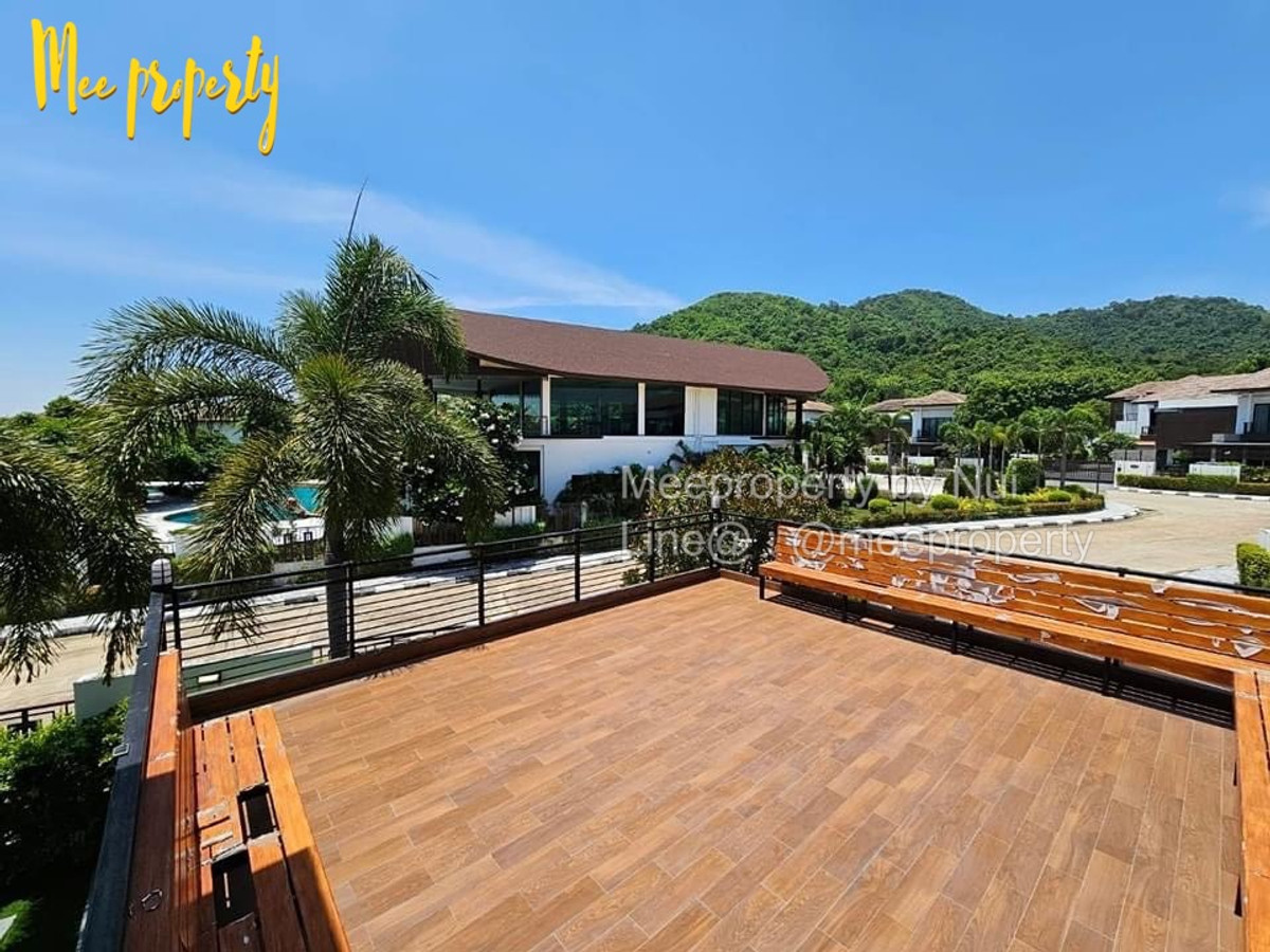 ให้เช่าบ้านพัทยา บางแสน ชลบุรี สัตหีบ : #ให้เช่า  บ้านเดี่ยวสไตล์โมเดิร์นทรอปิคอล 2 ชั้น วิวเขา ขนาดที่ดิน 115 ตร.ว. พื้นที่ใช้สอย 330 ตร.ม.📍 หมู่บ้านนาคราทรัพย์ (ศรีราชา) ใกล้อ่างเก็บน้ำบางพระ  ME-241