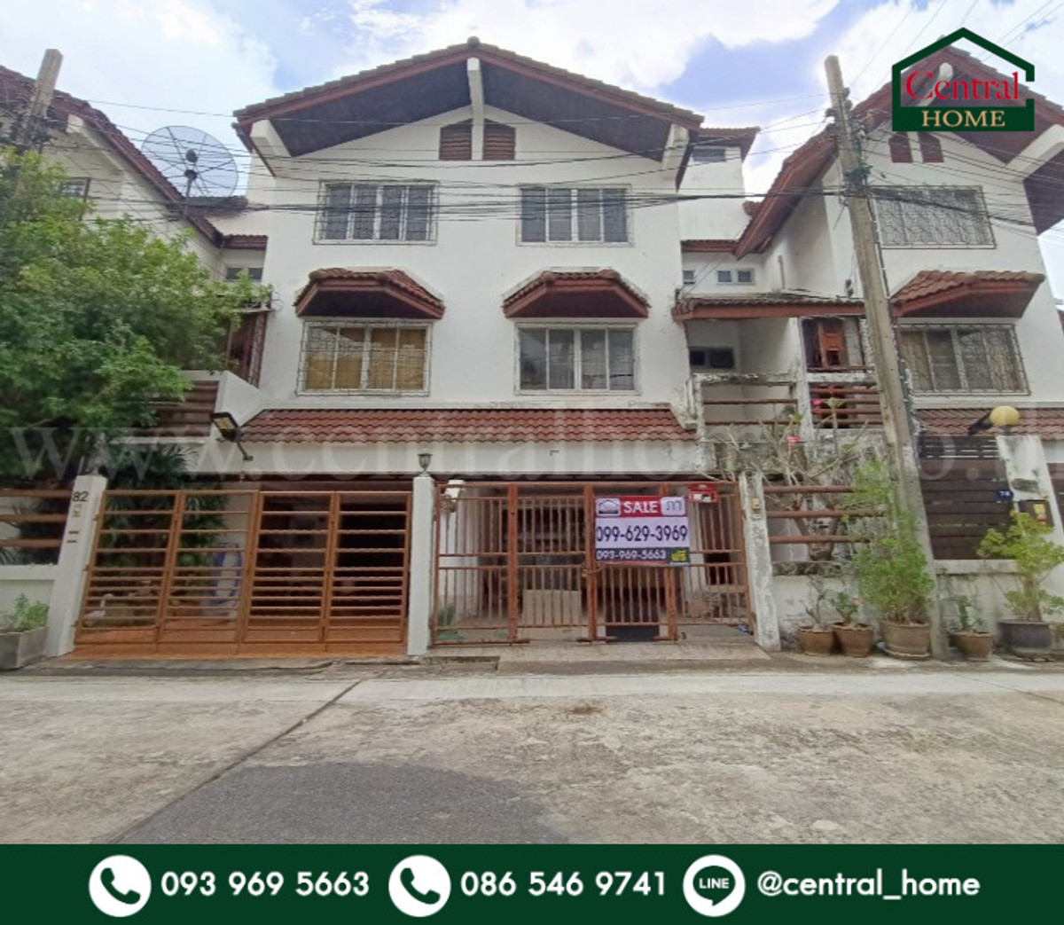 ขายทาวน์โฮมนนทบุรี บางใหญ่ บางบัวทอง : ทาวน์โฮม 3 ชั้น ซอย ติวานนท์ 40 ใกล้ MRT สนามบินน้ำ