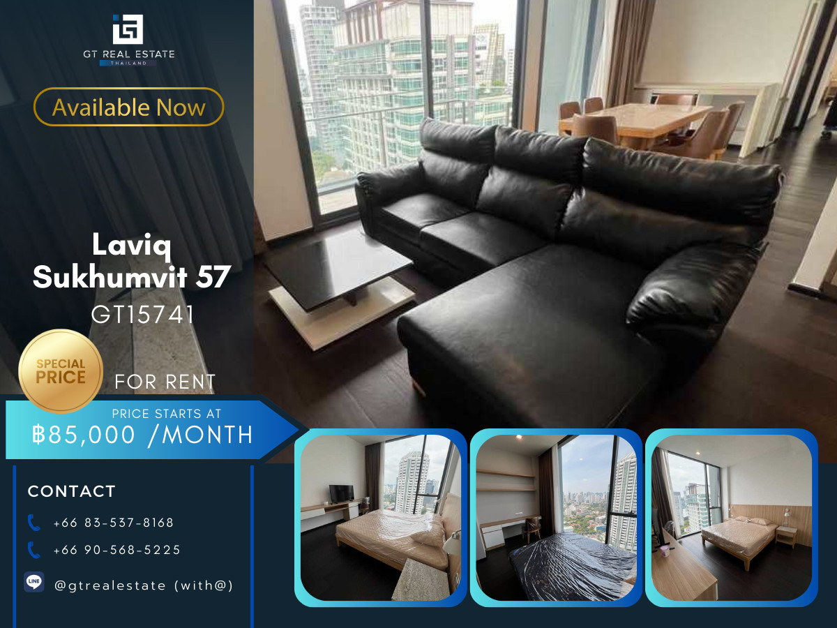For RentCondoSukhumvit, Asoke, Thonglor : 💎 GT15741 | Laviq Sukhumvit 57 Luxury Living in Thonglor