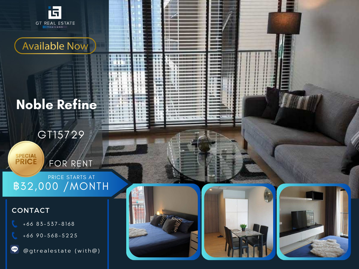 CondoSukhumvit, Asoke, Thonglor : 💼 GT15729 | Noble Refine | Sale |  Rent
