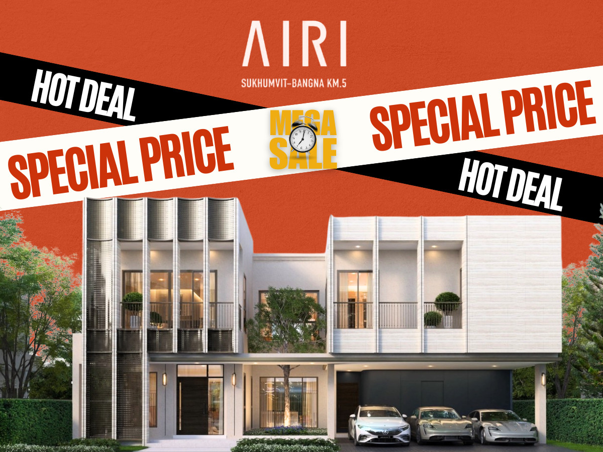 ขายบ้านบางนา แบริ่ง ลาซาล : 🎉 𝗕𝗘𝗦𝗧 𝗗𝗘𝗔𝗟 🎉𝑨𝒊𝒓𝒊 สุขุมวิท-บางนา กม.𝟱 บ้านเดี่ยวหน้ากว้าง 𝟰 ห้องนอน 𝟱 ห้องน้ำ 🔥เริ่ม 𝟐𝟒.𝟗 ลบ.*📱𝟬𝟴𝟭-𝟵𝟴𝟯-𝟲𝟲𝟮𝟱